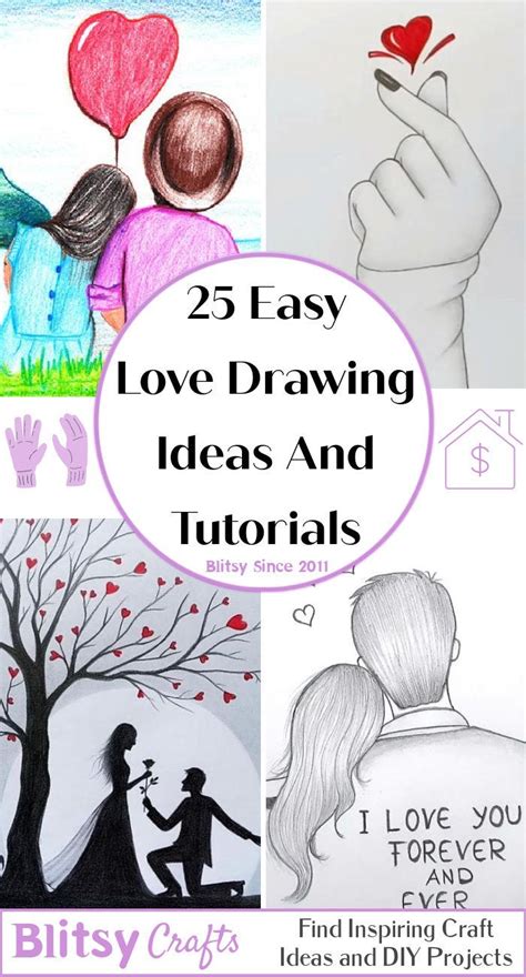 25 Easy Love Drawing Ideas .